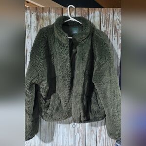 Wild Fable Forest Green Teddy Jacket